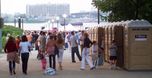 Moon Portables offers a variety of different portable restroom options to Louisville, KY and the surrounding areas in Kentucky and Southern Indiana.