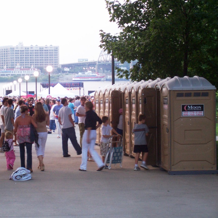 Moon Portable restrooms, special event portable restroom, Festival Portable Restroom, Portable restrooms Kentucky, Portable Restrooms Ohio River