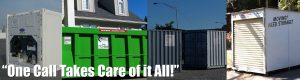 One Call Takes Care of it all, Moon Mini Refrigeration, Moon Mini Dumpsters, Moon Trailer Leasing, Moon Minis Storage Containers