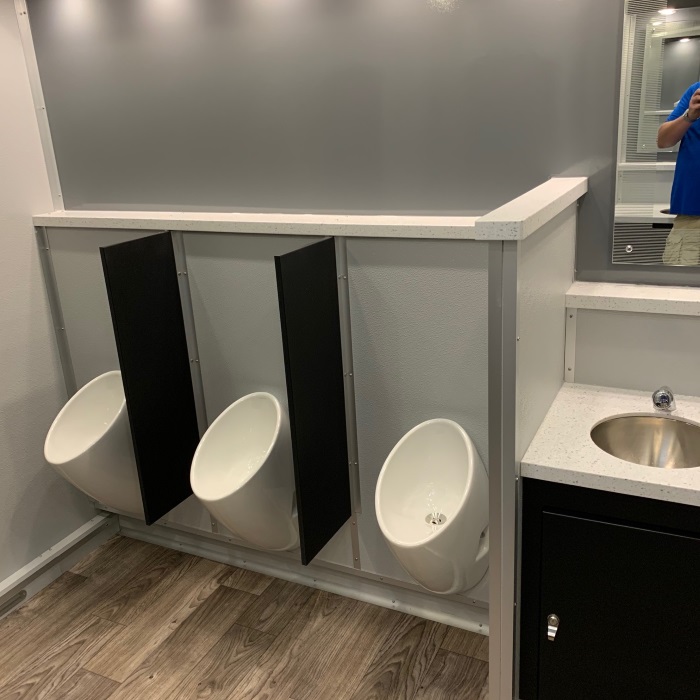 Multi-person portable toilets for men