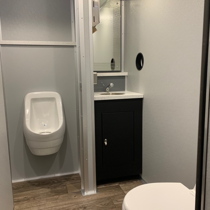 Privacy and cleanliness in porta-potties