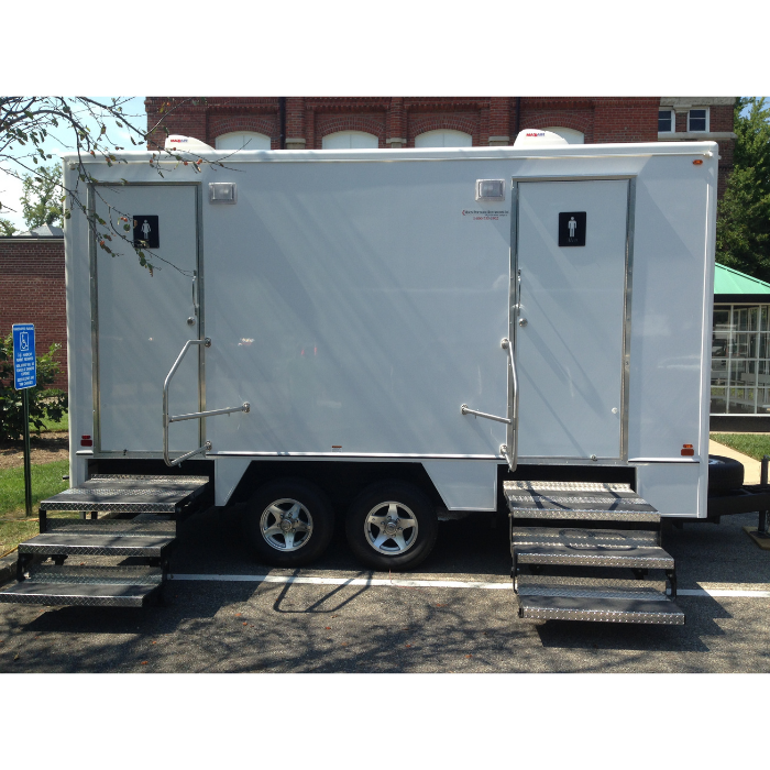 Moon spacious and clean restroom trailers